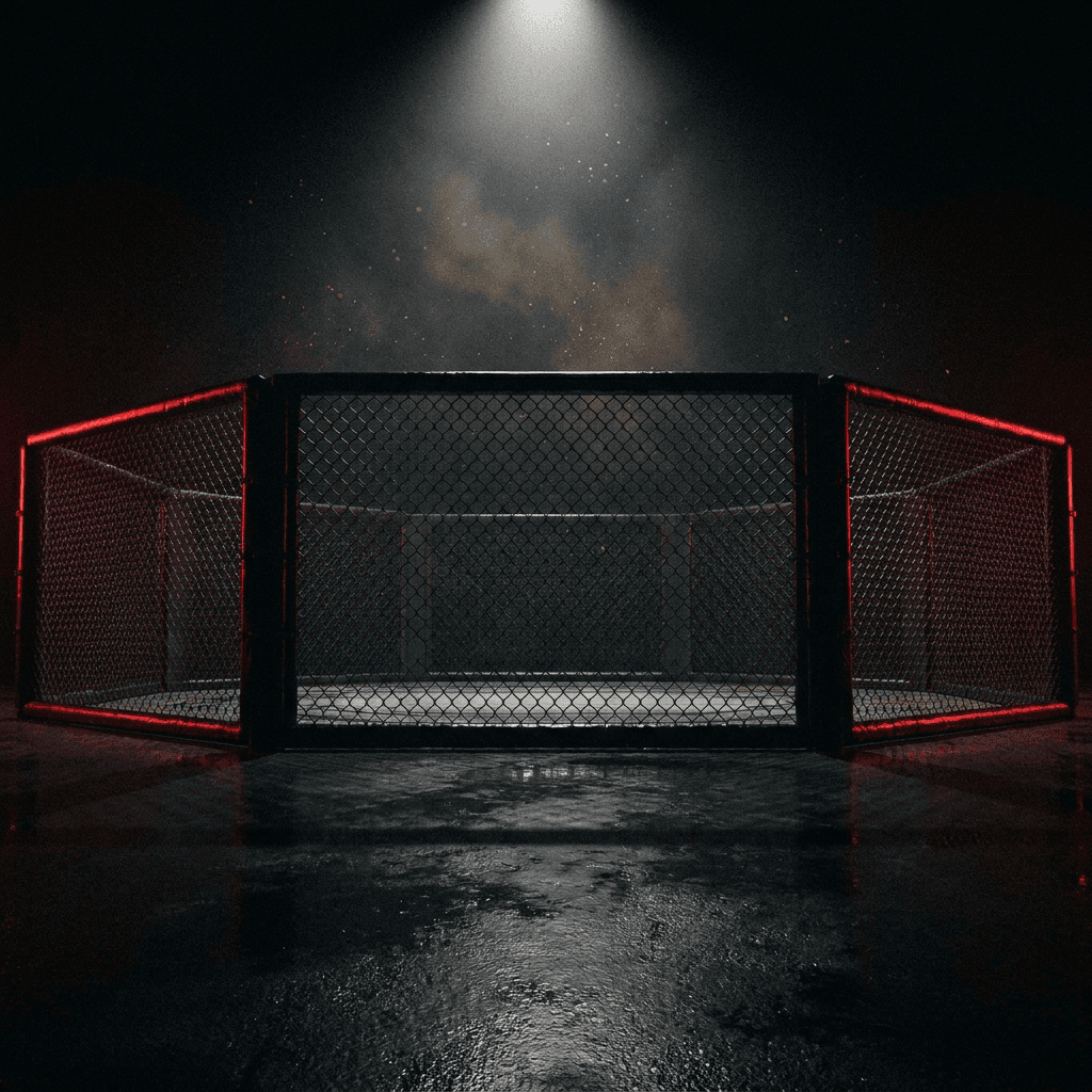 Cinematic octagon key art