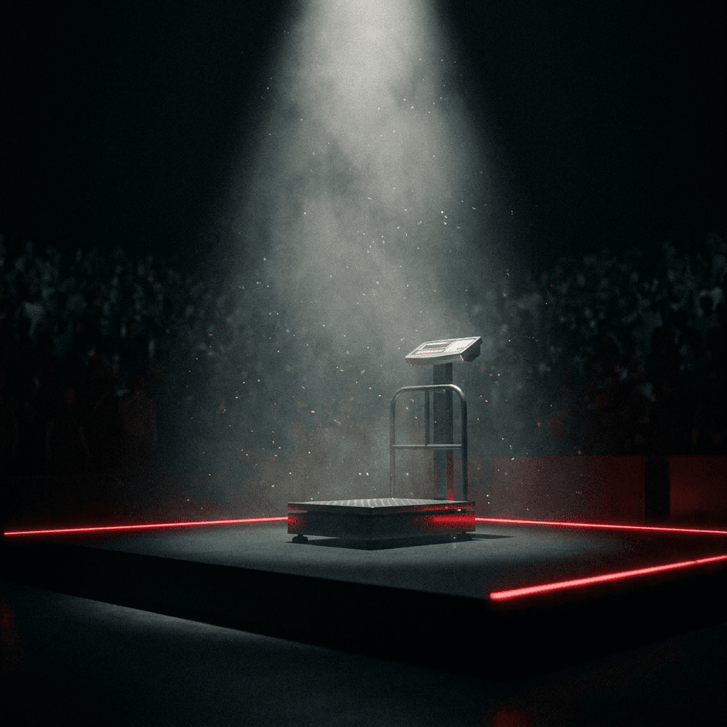 Weigh-in stage art
